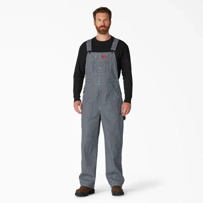 🔥CLEARANCE SALE🔥Men's Heavy-Duty Denim Bib Overalls – Adjustable Straps & Utility Pockets