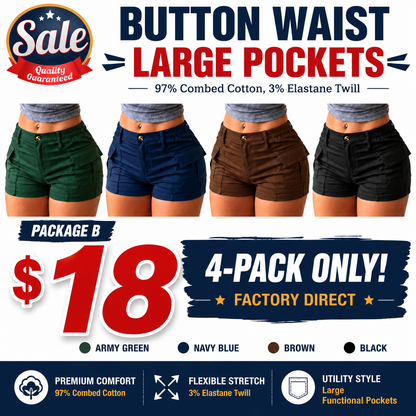 Women’s summer cargo shorts
