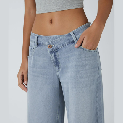 Women's Low Rise Wide Leg Jeans