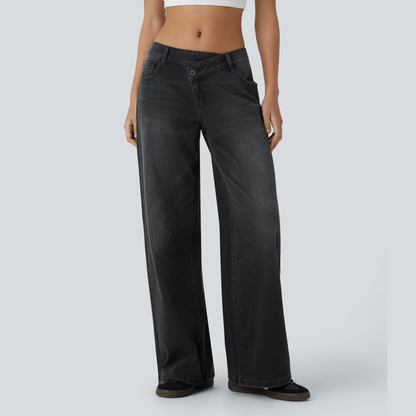 Women's Low Rise Wide Leg Jeans
