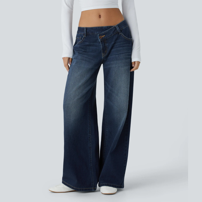 Women's Low Rise Wide Leg Jeans